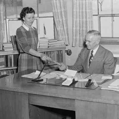 Man at a desk