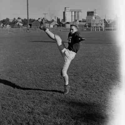 The kick pose