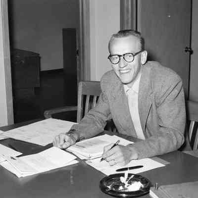Man at desk