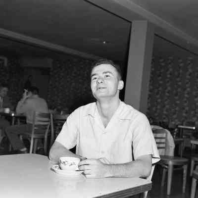 Man at dinner
