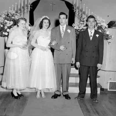 Bride and Groom, Best Man, Maid of Honor