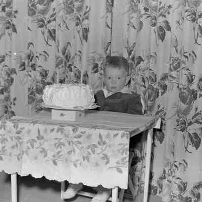 Boy with cake