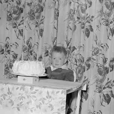 Boy with cake