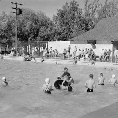 At the pool