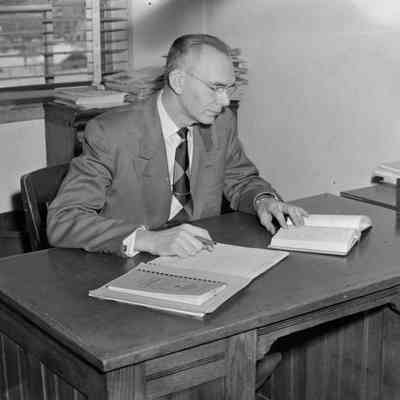 Man at desk