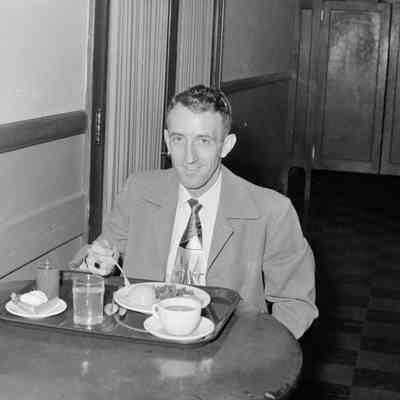 Man eating