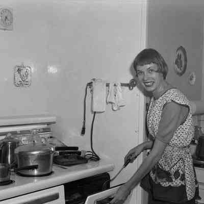 In the kitchen