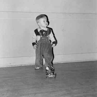 Kid with toy