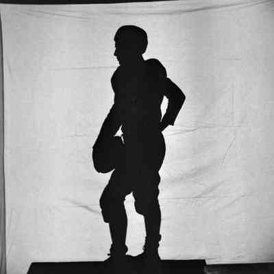 Football player silhouette