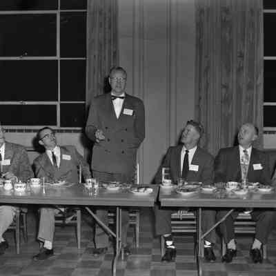 Men at a banquet