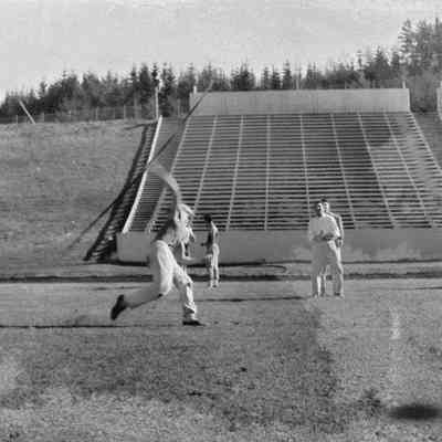 Hurling the javelin