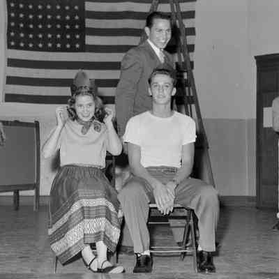 People on stage
