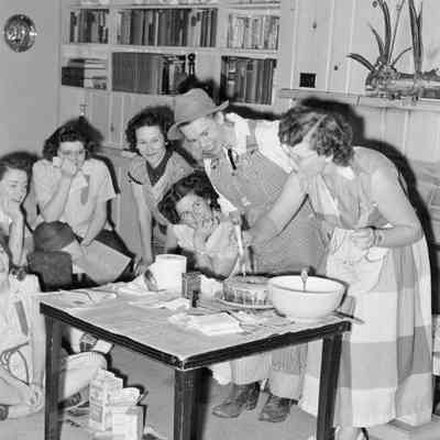 Making a cake