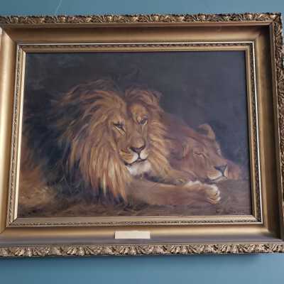 Lions Painting