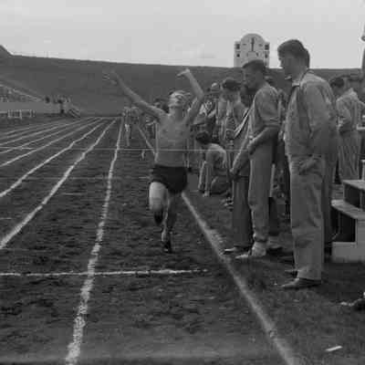 Crossing the finish line