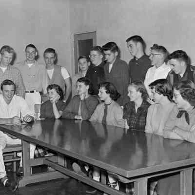 People at a table