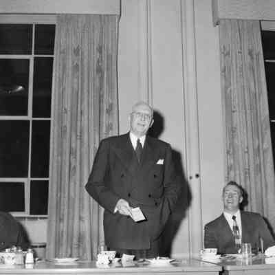 At a banquet
