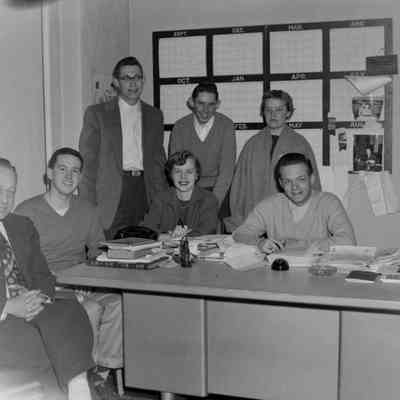 Group at desk
