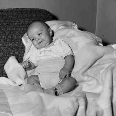 Baby on a couch