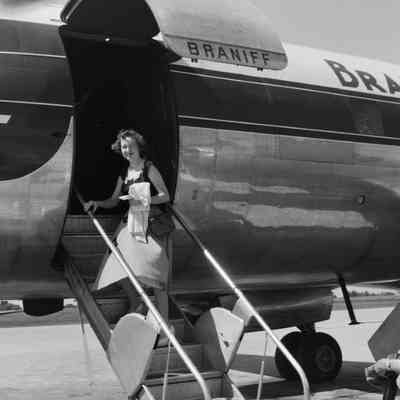 Boarding a plane