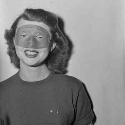 Woman with a mask