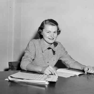 Woman sitting at a desk