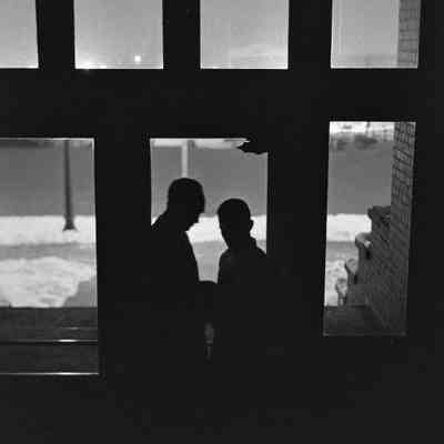 Men through the window