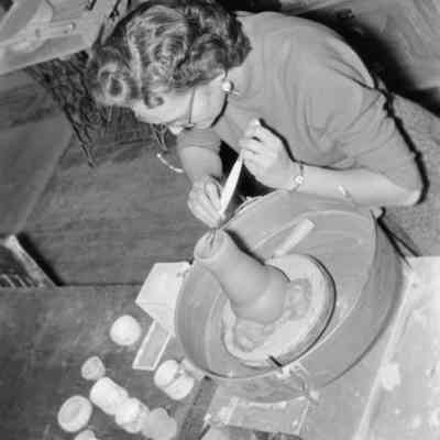 Making pottery