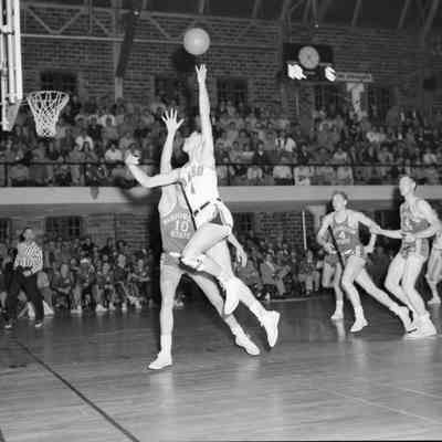 Basketball action