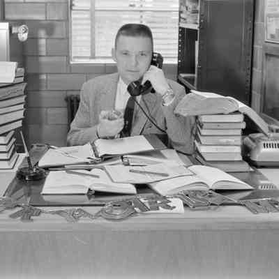 Man at desk