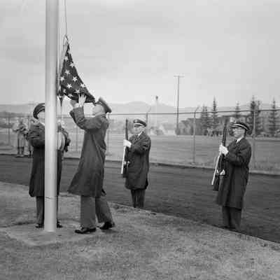 Flag raising ceremony