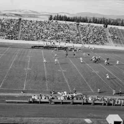 Football from mid-field