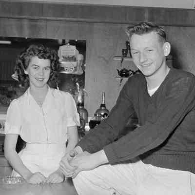 Man and woman at diner