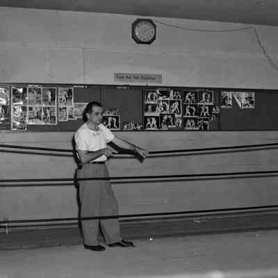 Man at boxing ring
