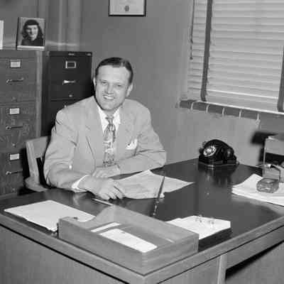 Man at desk