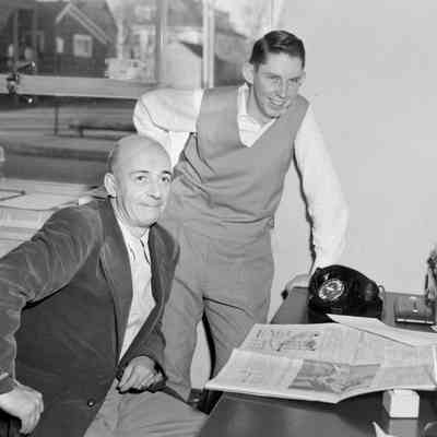 Reading the newspaper