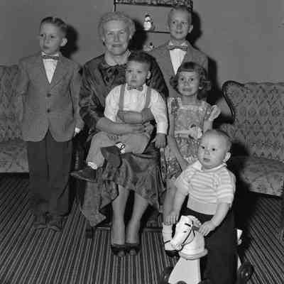 The kids and grandmother