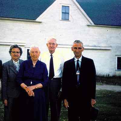 George & Louise Hopkins and Mr. & Mrs. Ed Chase and Roger - October 1957