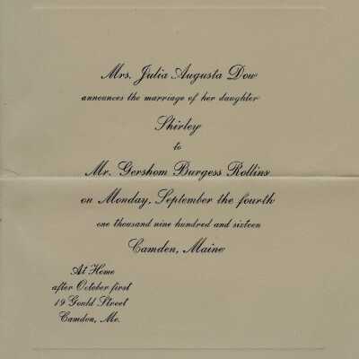 Dow - Rollins wedding