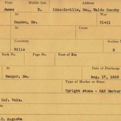 James D. Nutt military records