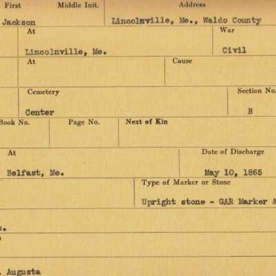 Jackson Mathews Military Records