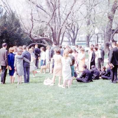 1965 Spring - People on Lawn (possibly students)