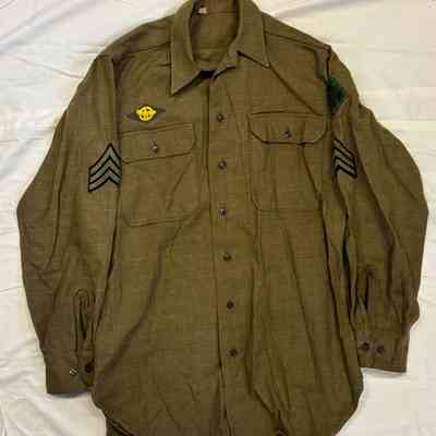 WW II Army Uniform Wool Shirt