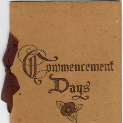 Mildred Coathrup Flagg 1941 Commencement Days pamphlet