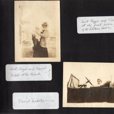 Aunt Lizzie and David Nichols at the Beach; David Nichols; Aunt Lizzie and Tom