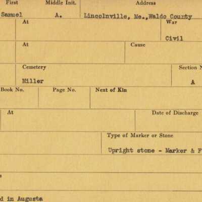 Samuel A. Gould Military Records