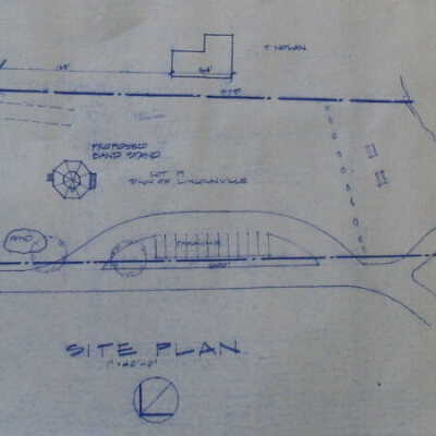 Site plan for Bicentennial Bandstand