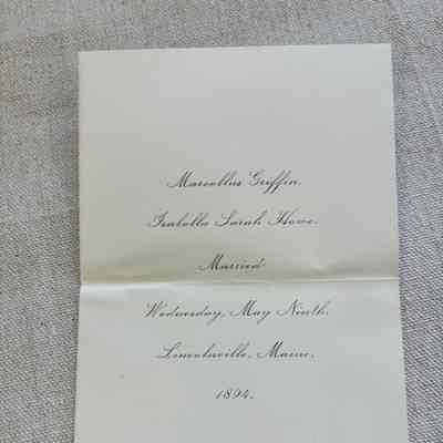 Correspondence from Elizabeth Griffin Collection