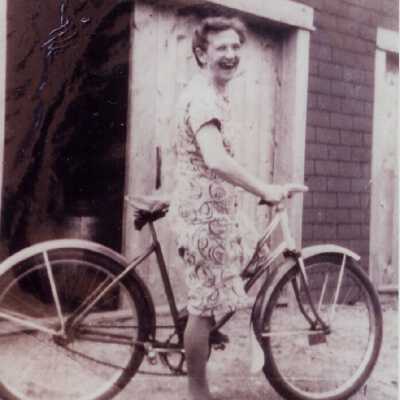 Jennie Carver on bike