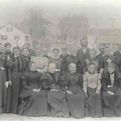 Eastern Star members: no names available, photo posed in middle of road